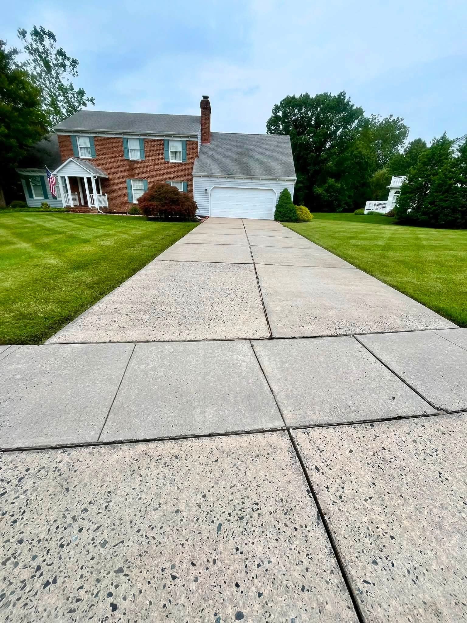 Residential Driveway & Apron — after cleaning