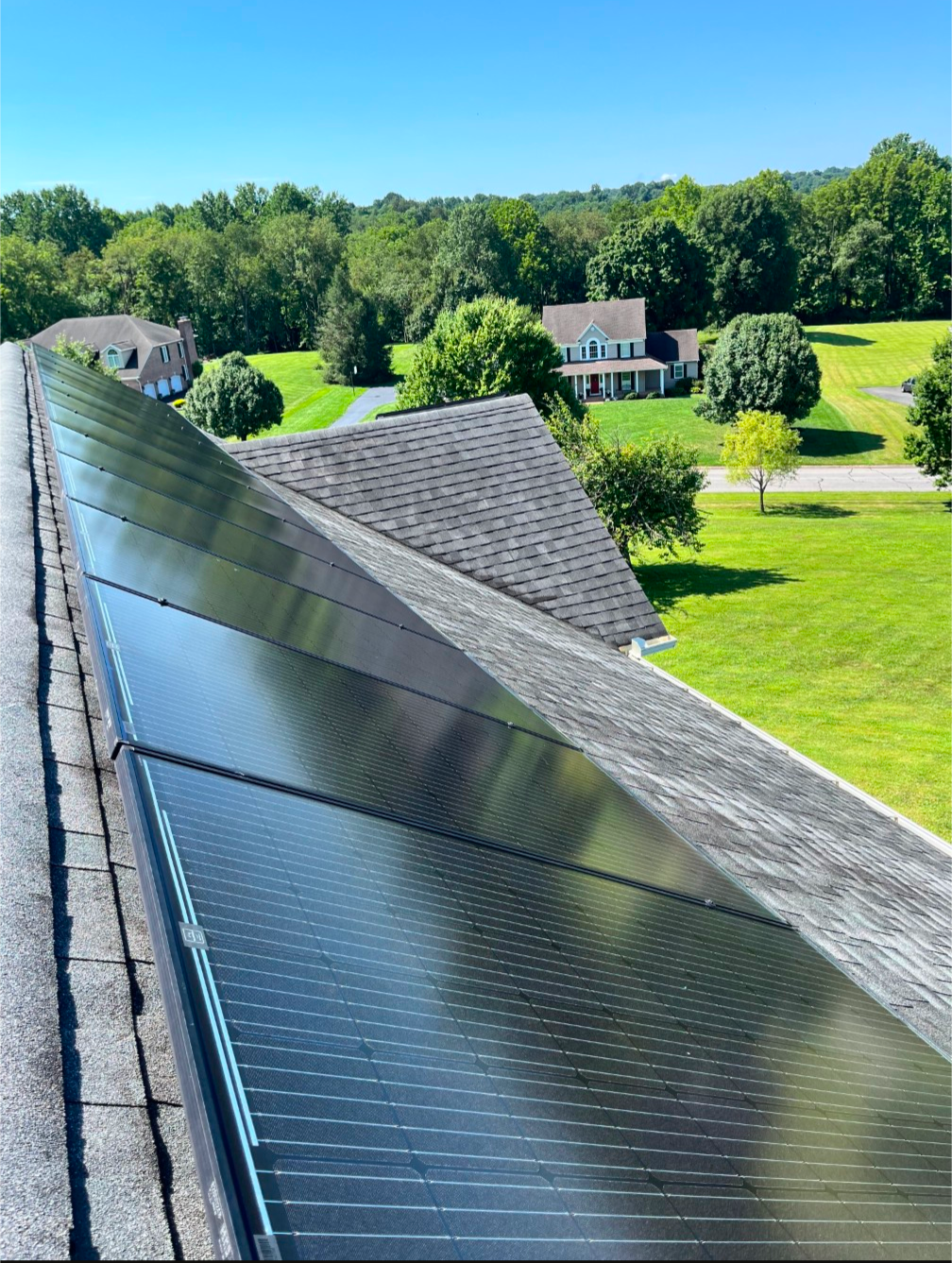 Residential Rooftop Solar Panels — after cleaning